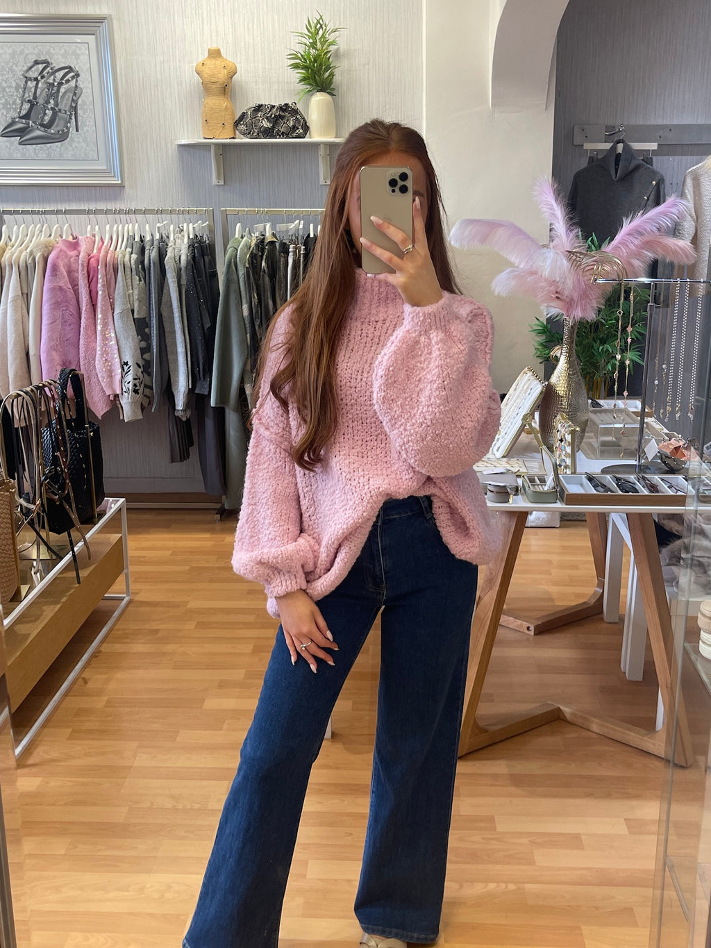 Oversized knit- Ballet pink – Guilty Couture