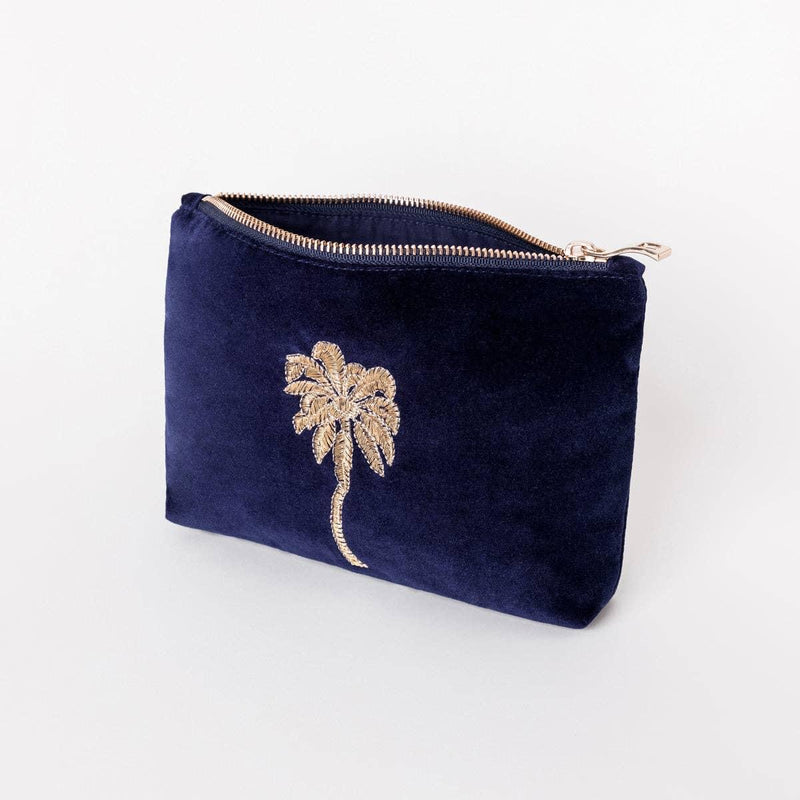 Elizabeth Scarlett Gold Palm Mini Pouch