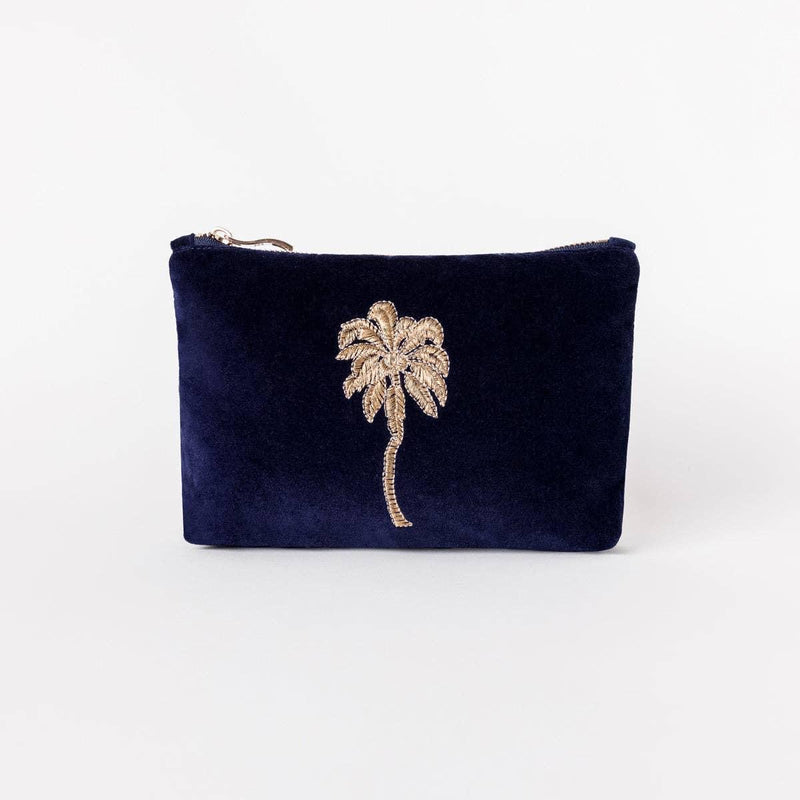 Elizabeth Scarlett Gold Palm Mini Pouch