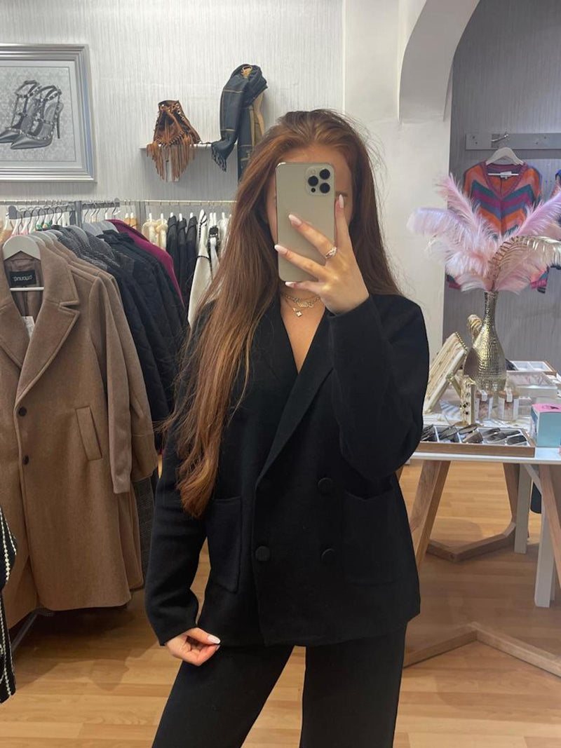 Black Button Lounge-wear