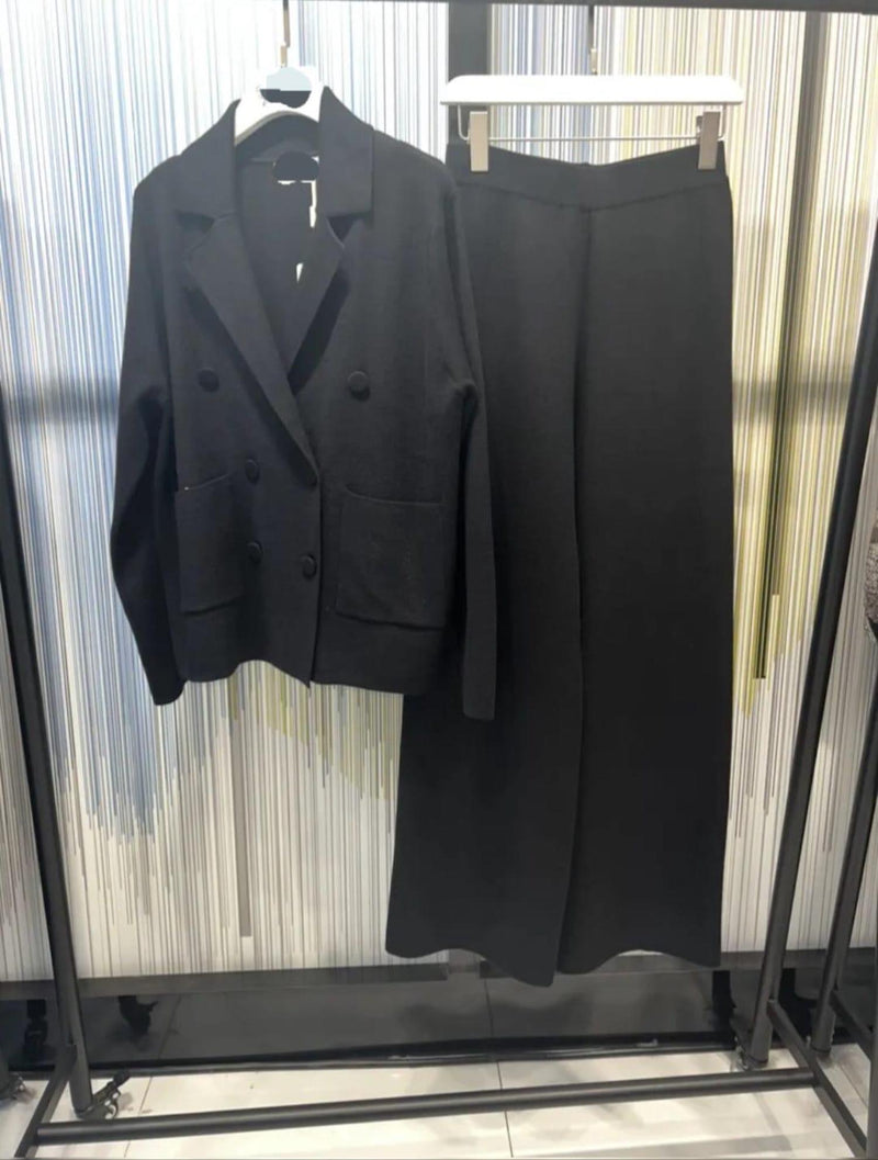 Black Button Lounge-wear