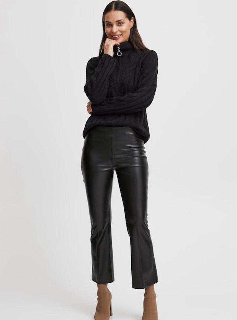 B.young PU Leather Trousers