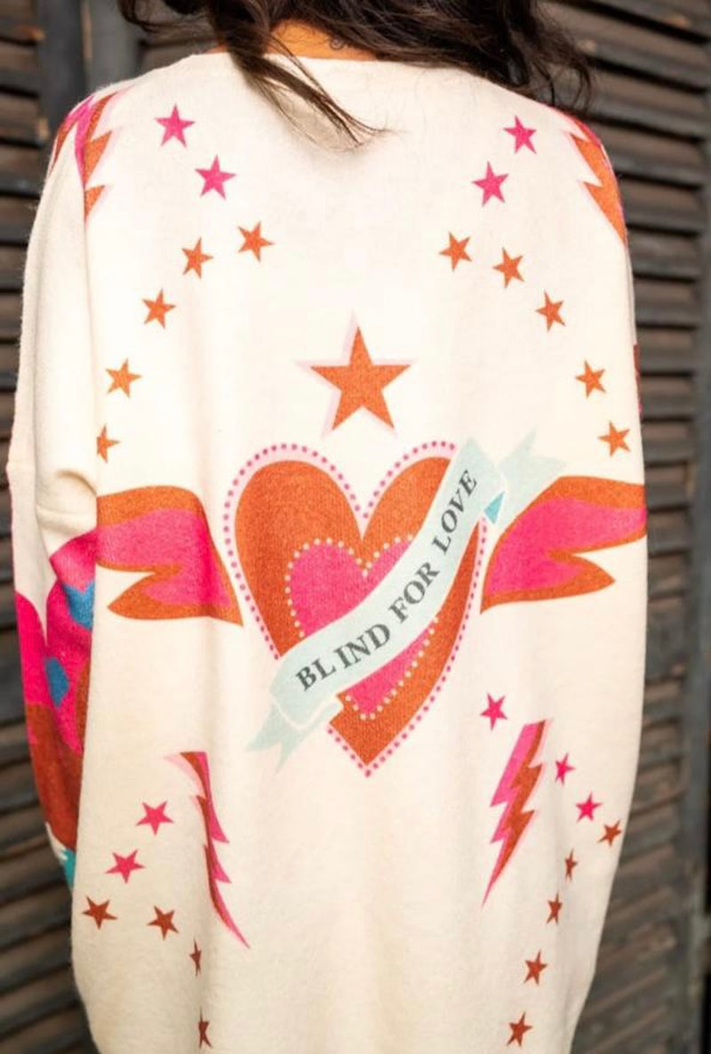 Blind For Love Jumper- Cream
