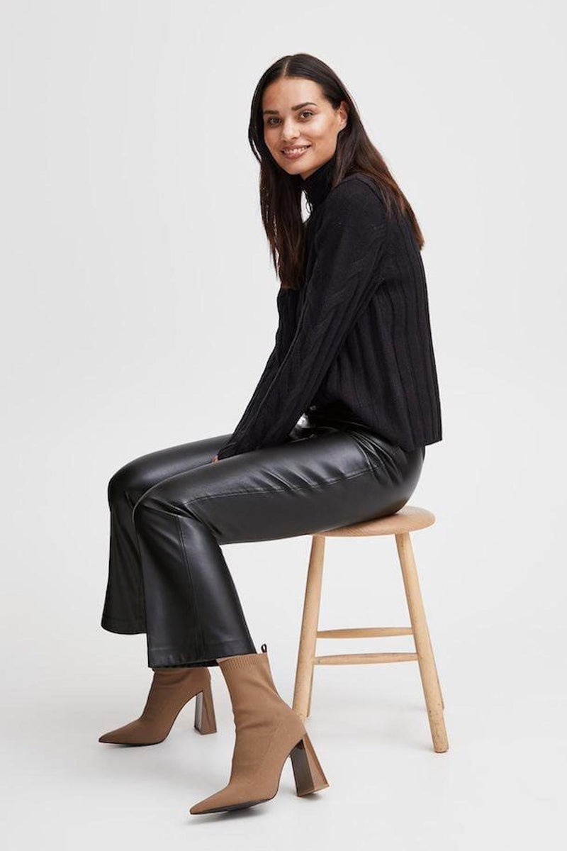 B.young PU Leather Trousers