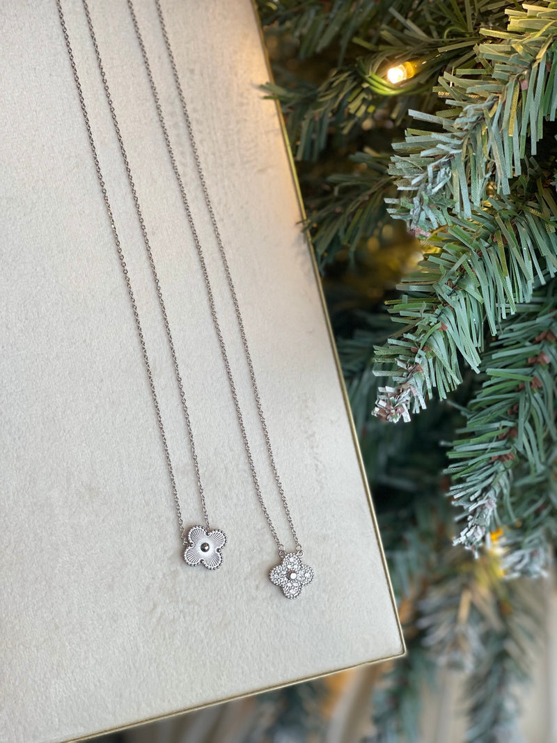 Silver Clover Necklace