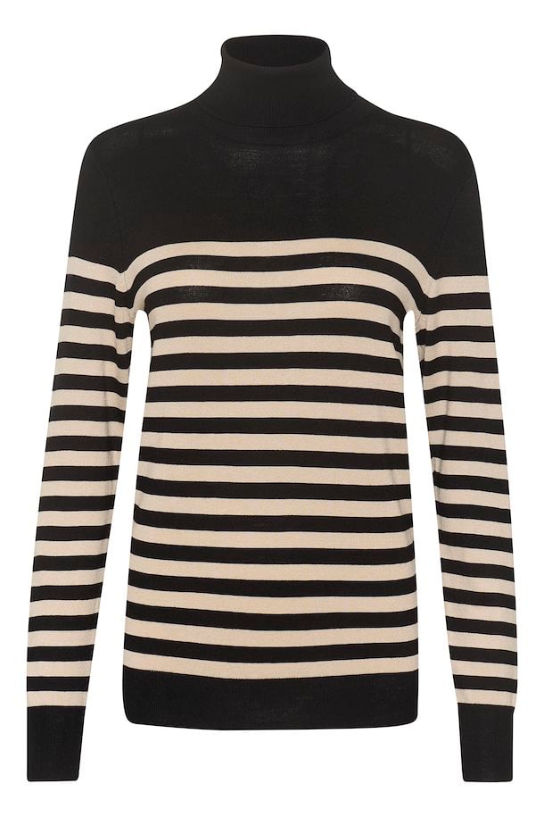Kaffe pinstripe polo neck