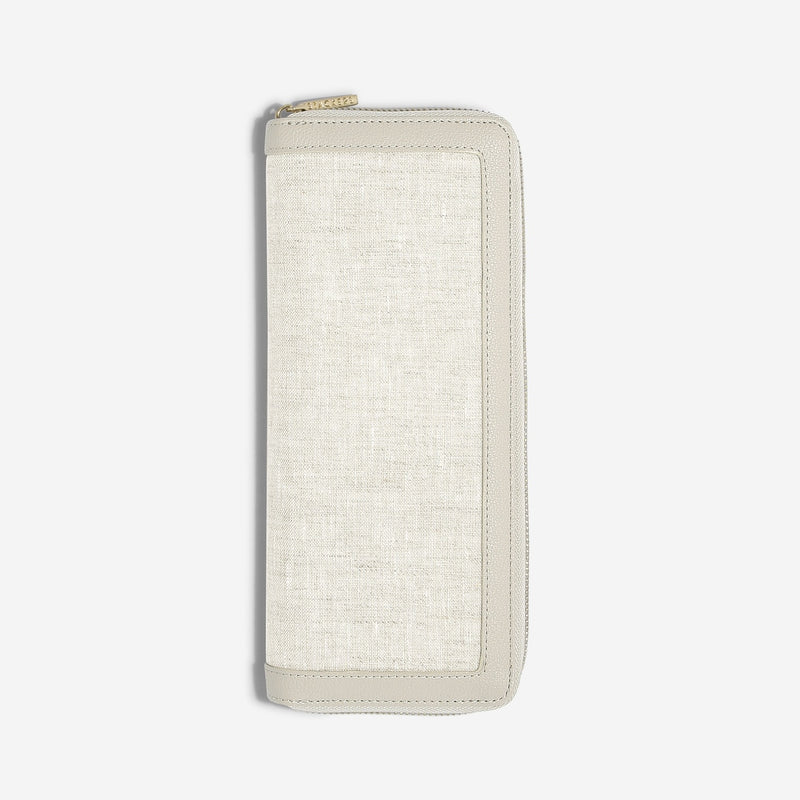 Stackers Jewellery Roll - Linen & Oatmeal