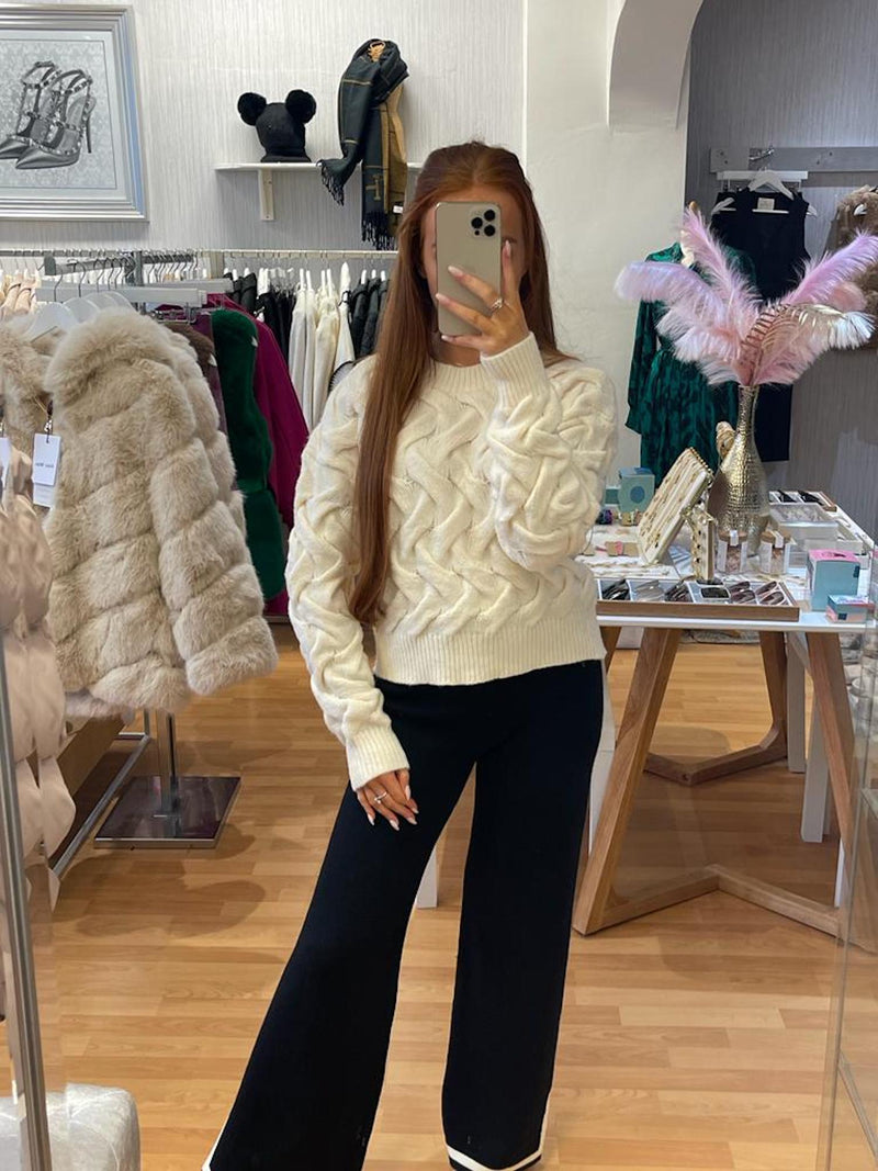 Cream Chunky Knit jumper