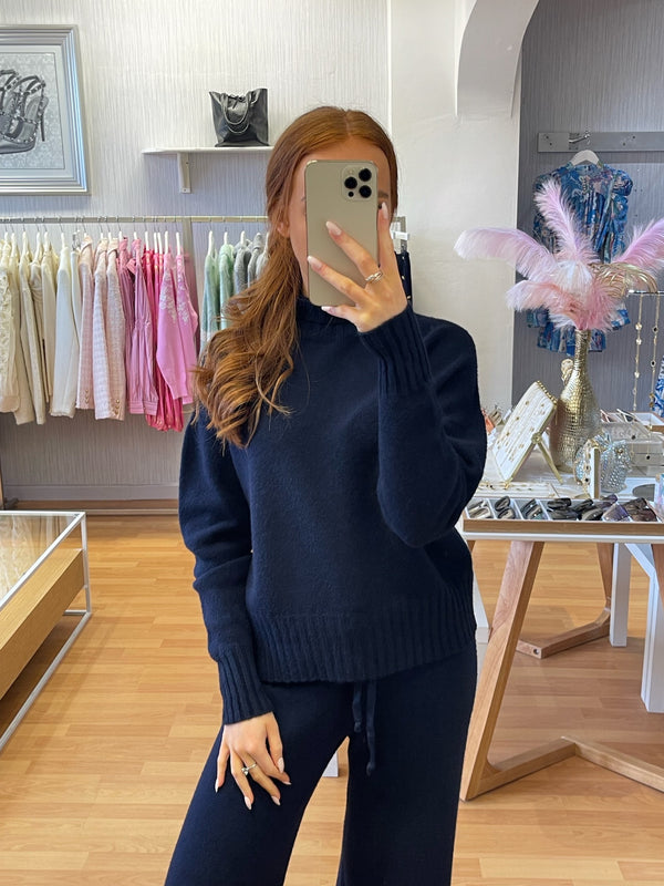 Erika knit jumper-navy