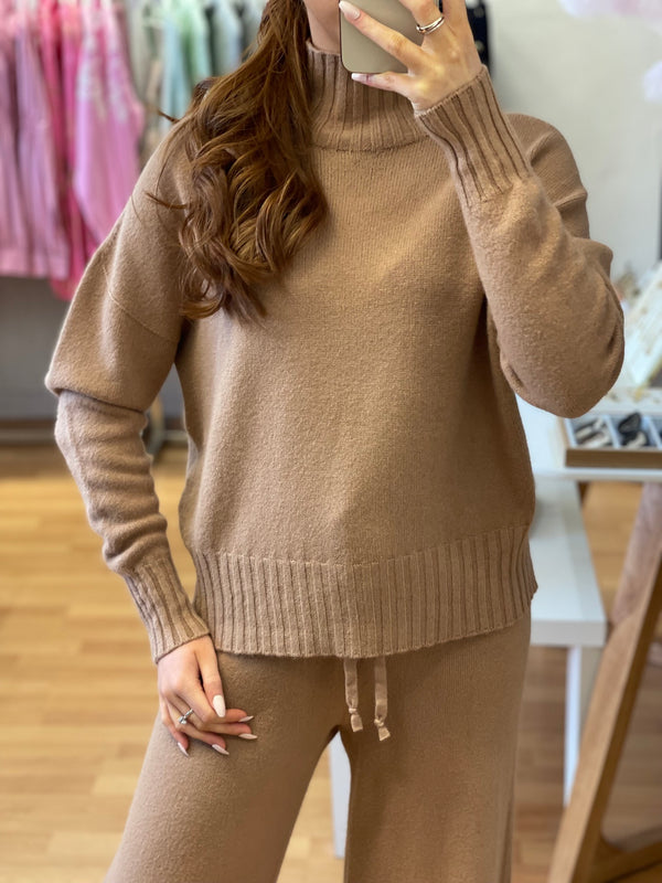 Erika knit jumper-camel