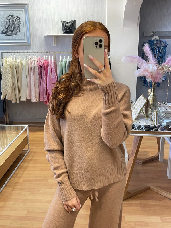 Erika knit jumper-camel