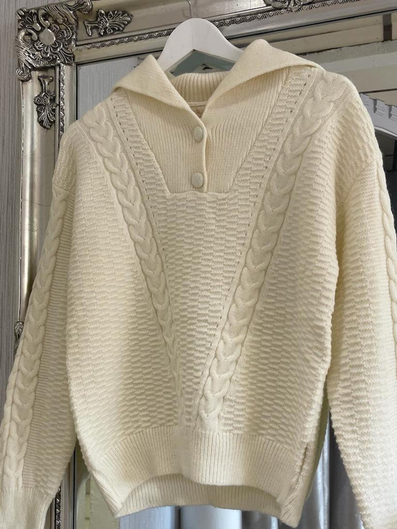Cream Cable knit