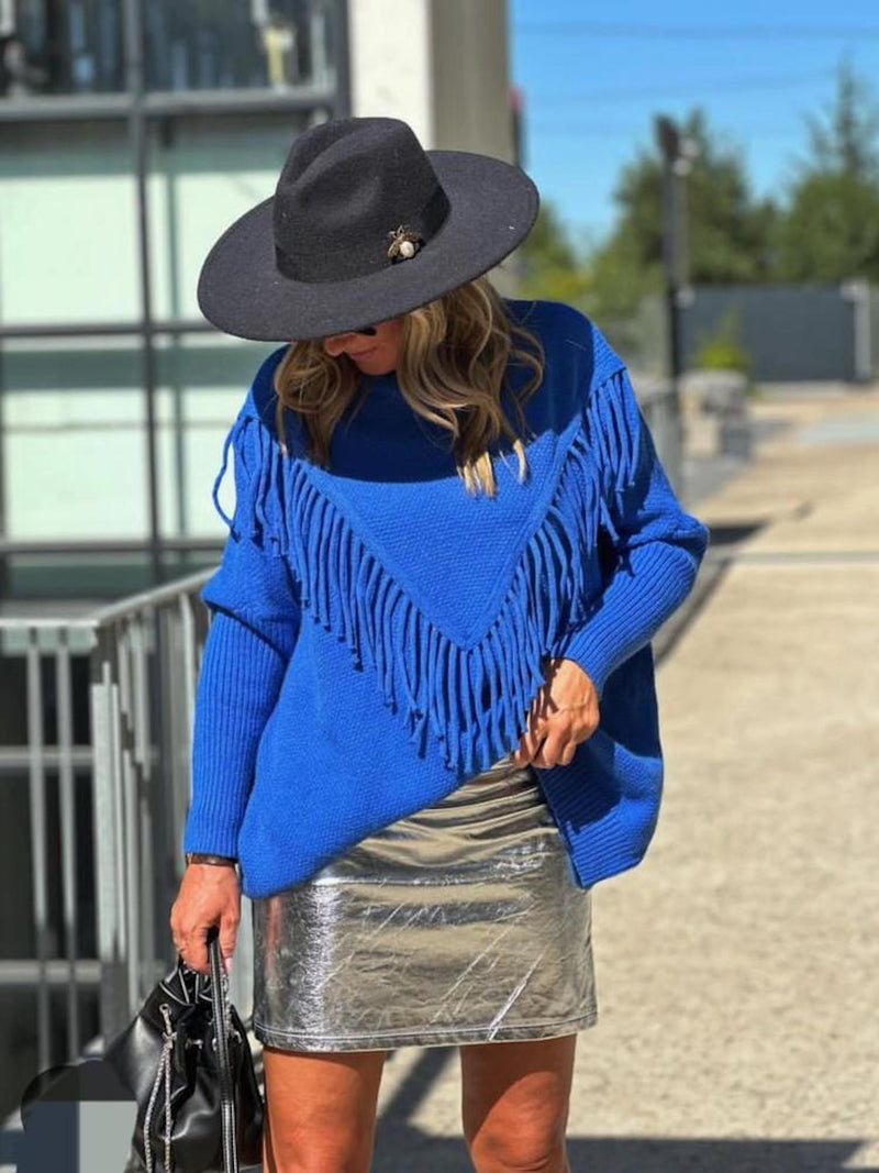 Tassel soft knit