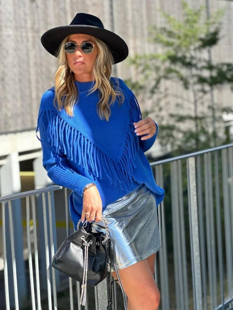 Tassel soft knit