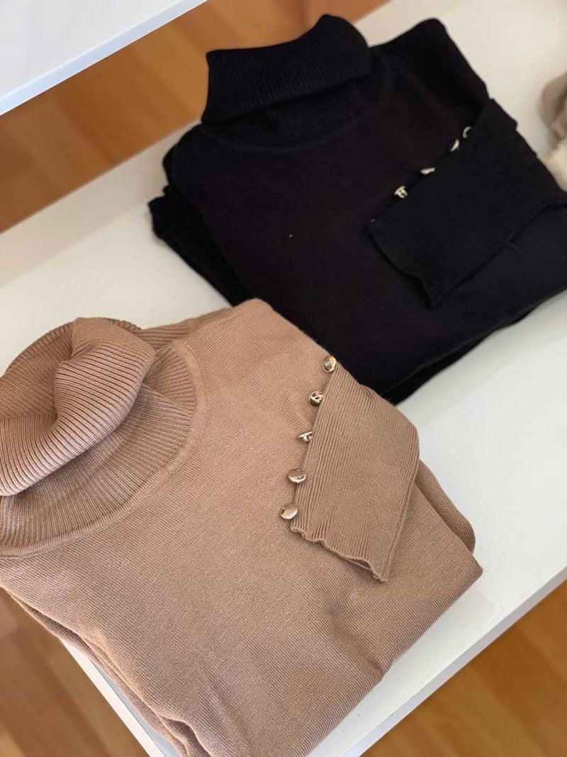 Ribbed polo jumpers- multi colours