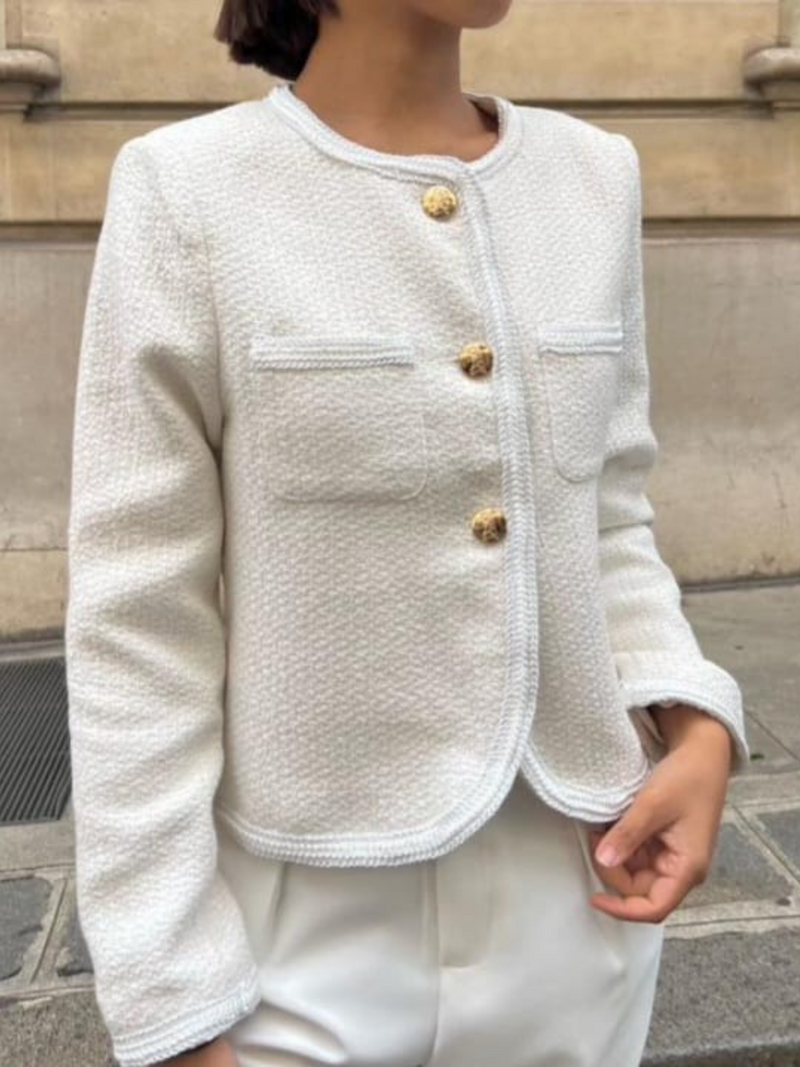 White Tweed Blazer