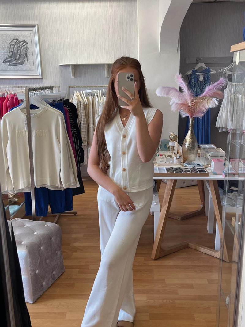 3 piece Knit set- Cream