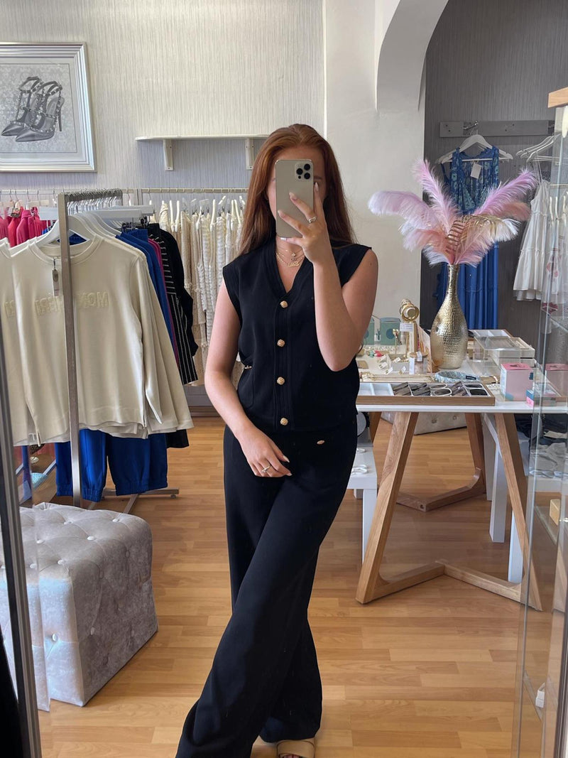 3 piece Knit set- Black