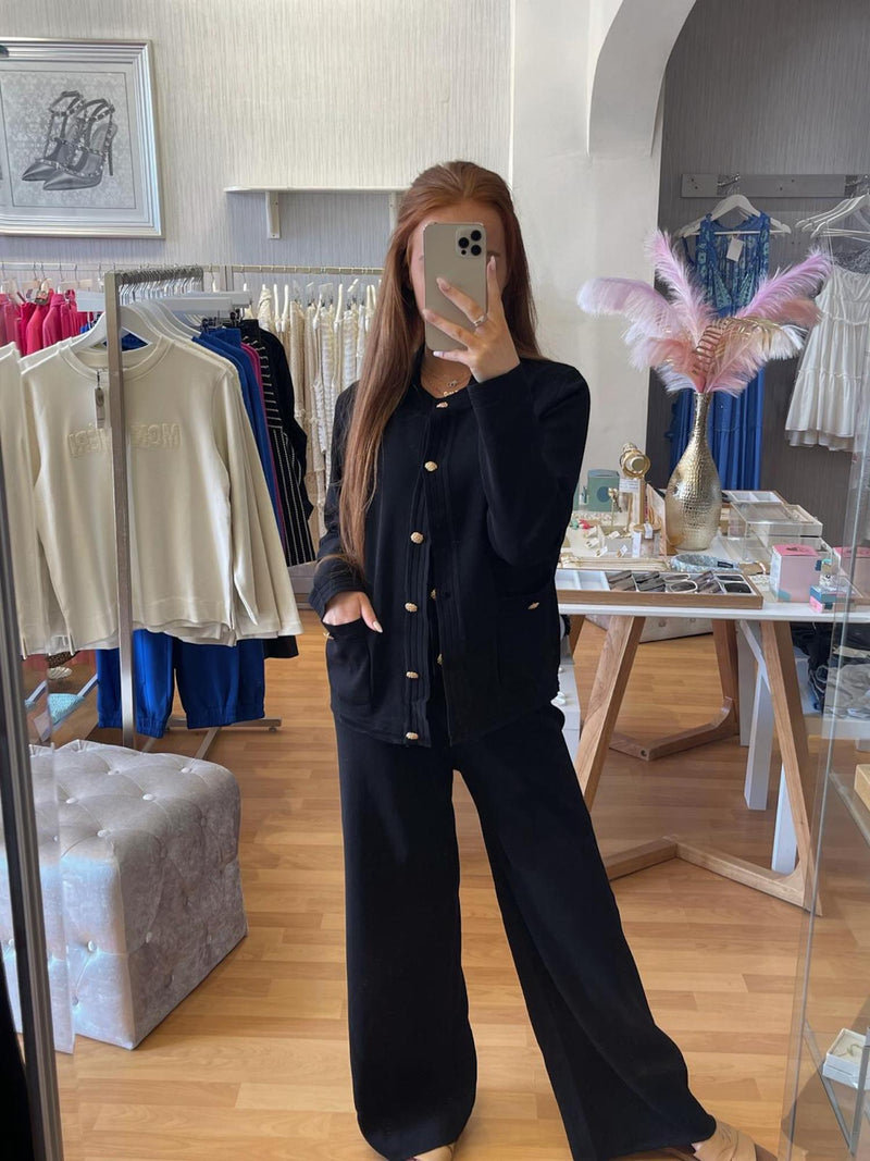 3 piece Knit set- Black