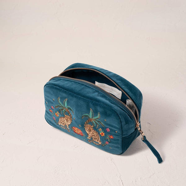 Elizabeth Scarlett Tropical Jaguar Cosmetics Bag