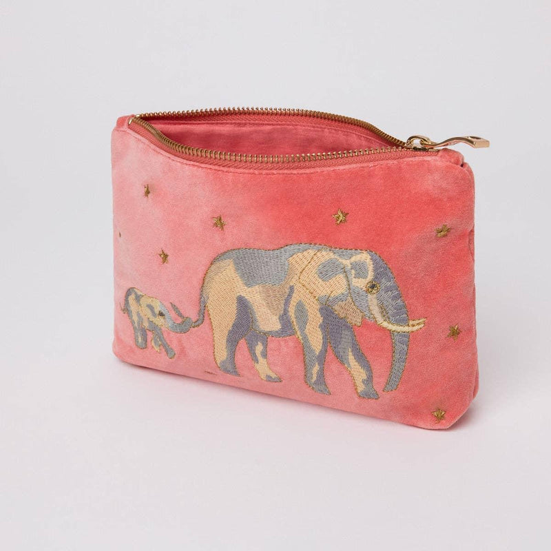 Elizabeth Scarlett Double Elephant Mini Pouch