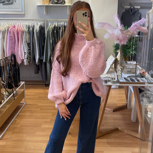 Oversized knit- Ballet pink – Guilty Couture