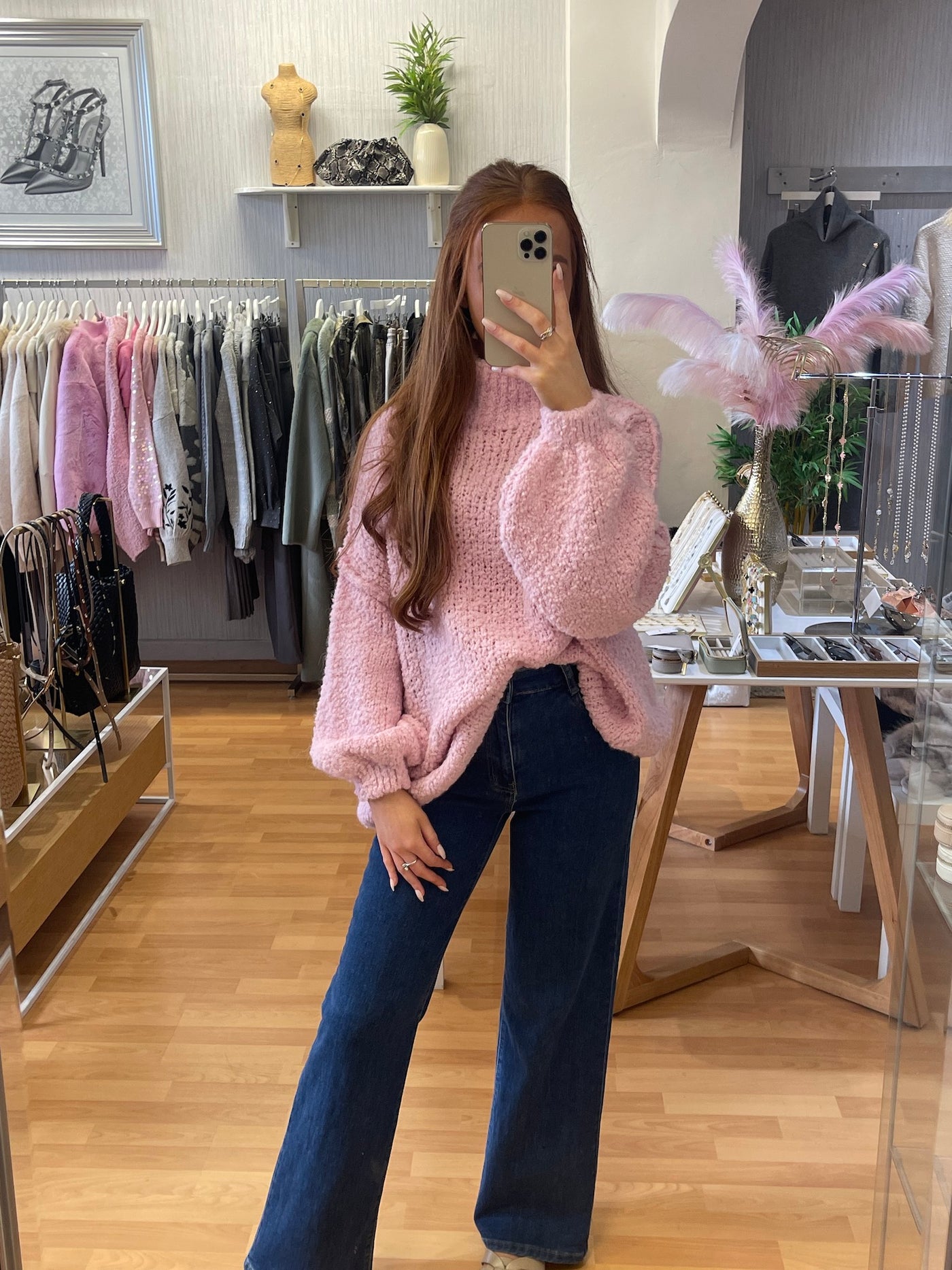 Oversized knit- Ballet pink – Guilty Couture