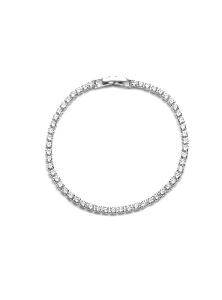 Silver tennis bracelet