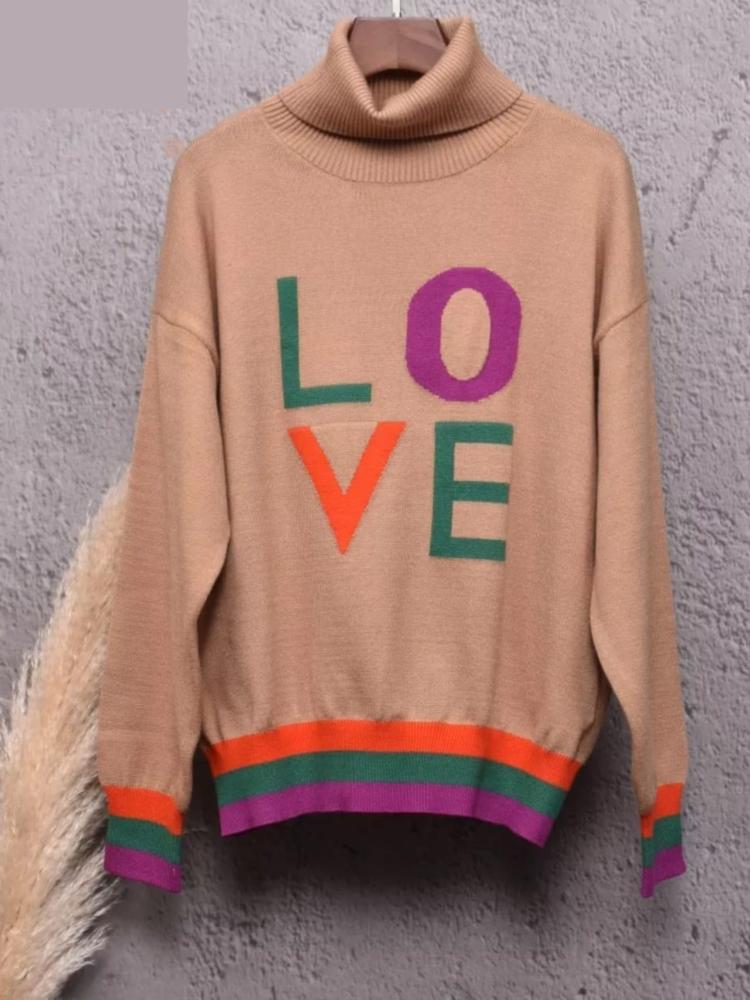 Love jumper-camel