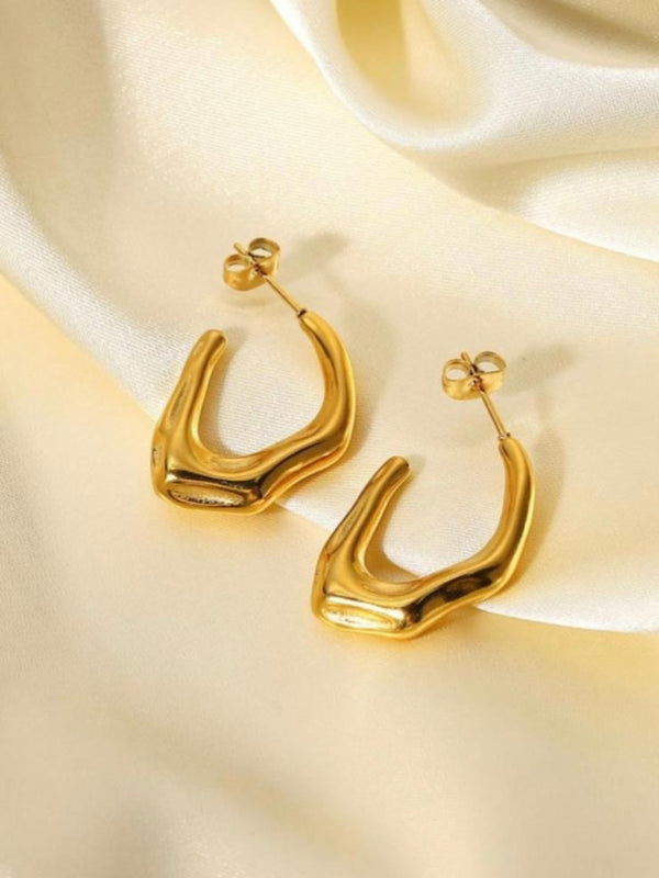 Gold earrings
