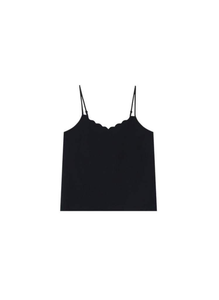 Grace & Mila Frill vest top in Black