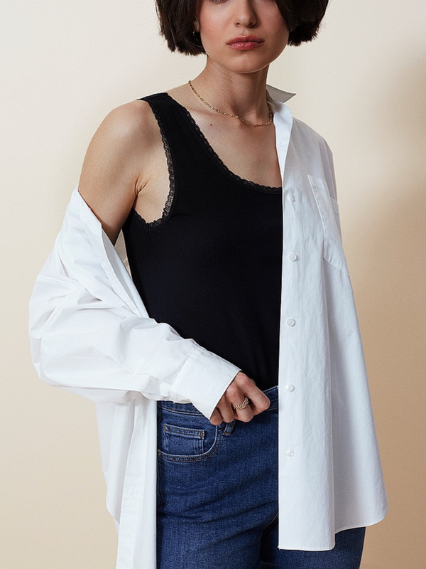 Grace & Mila Vest top in Black