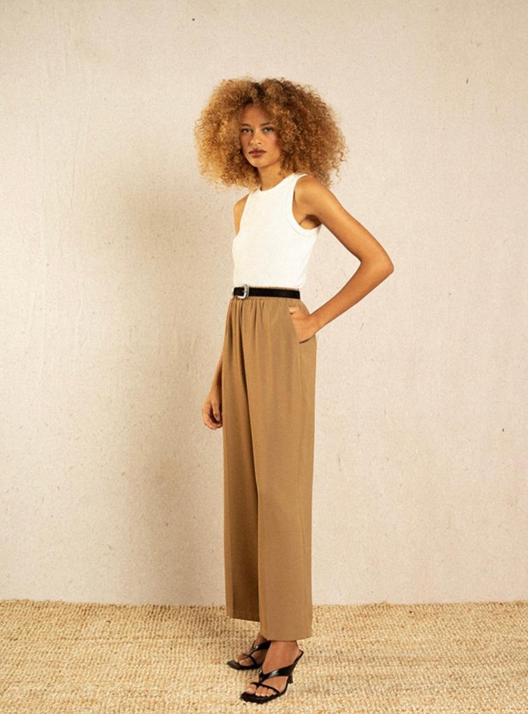 Grace & Mila wide leg trouser - camel