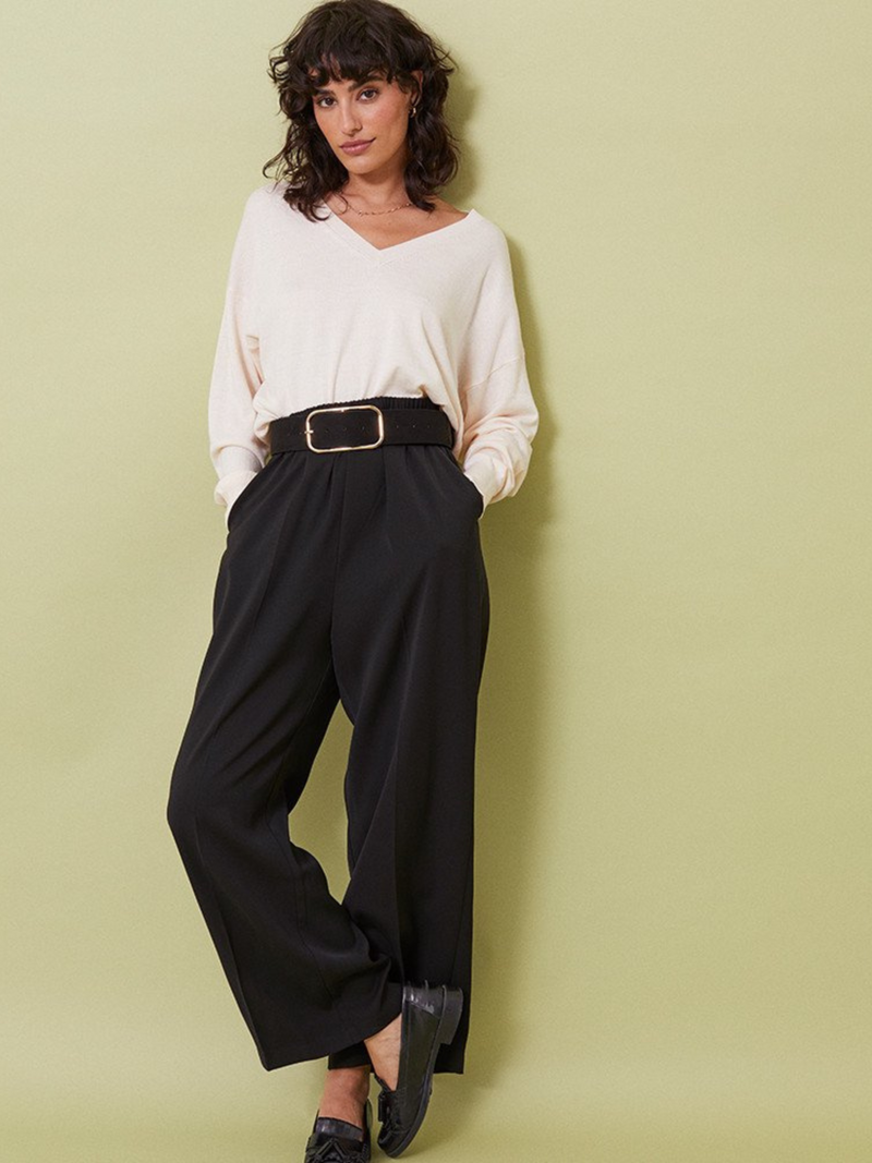Grace & Mila wide leg trouser - Black