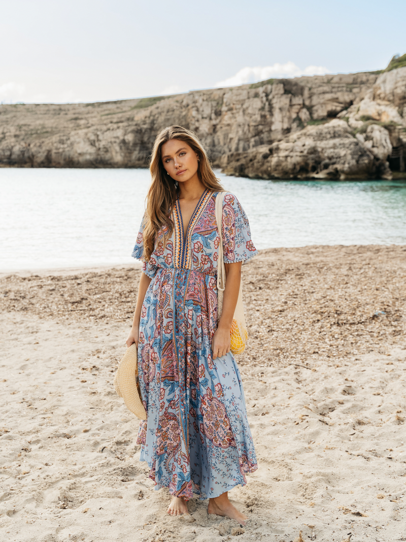 Frankie print Maxi dress